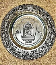 1976 Bicentennial Pewter Plate Grand Royal Arch Chapter Pennsylvania Wilton Co. picture