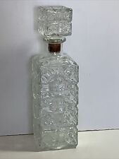 Vintage Pressed Glass Liquor Decanter picture