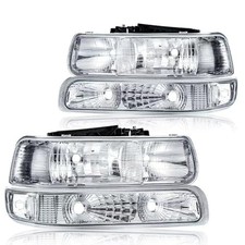 Headlight Assembly, Compatible with 1999 2000 2001 2002 Chevy Silverado 1500 picture