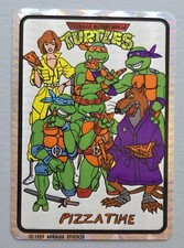 Rare VTG Prism 1989 TMNT Pizza Time Vending Machine Sticker Mirage Studios, NOS picture