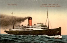 The King Orry Steamship Ships c1900s-10s Vintage Postcard picture