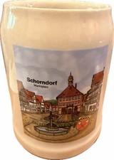 Vintage Schorndorf Marktplatz Glazed German Beer Stein/Mug 0.5L picture