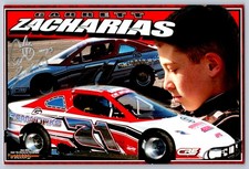 Garrett Zacharias Hand Signed 4 x 6 Color Photo Signed in Silver - Auto Racing picture