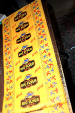 VINTAGE WAXED BREAD WRAPPING PAPER RUBEL'S BIG FLYER CINCINNATI 1934 over 10 ft picture