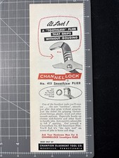 1957 Channellock Pliers Ad No. 415 Smoothjaw Plier Champion DeArment Tool Co picture