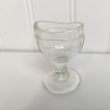 Vintage Glass Older Clear Ocular Eye Wash Cup With Eight Panel  CO35 picture