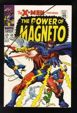 X-Men #43 VF/NM 9.0 Magneto Quicksilver Scarlet Witch Appearance Marvel 1968 picture