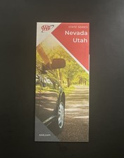 NEW AAA NEVADA UTAH state ROAD MAP trip NV/UT LATEST 2025 Las Vegas highway SLC picture