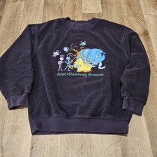 RARE Vtg 98 Disney Pixar A Bugs Life Crew Sweatshirt Just Clowning Around Boys L picture