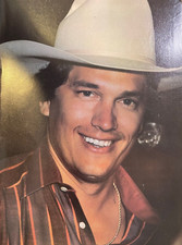 1983 Vintage Magazine Illustration Country Singer George Strait  * Wall Art * picture