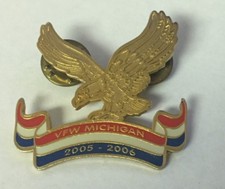 2005-06 VFW Veterans of Foreign Wars Michigan Eagle Pin picture