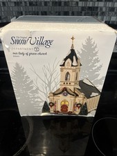 Department 56 Snow Village Our Lady Of Grace Church Lit House Mint picture