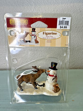 Lemax Christmas Village - Snack Time - Snowman & Reindeer #72405 w Packaging picture