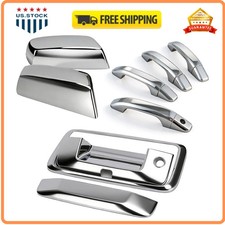 Chrome Door Handle & Mirror Cover Set for 2014-2018 Chevy Silverado GMC Sierra picture