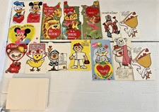 Vintage Valentines Valentine Card Lot Mickey Minnie Mouse Donald Duck 1950s Era picture