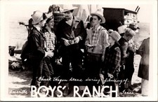 Boys' Ranch Movie RPPC Amarillo Texas James Craig Darryl Hickman 1946 picture