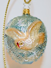 FLYING OWL - INGE GLAS OLD WORLD CHRISTMAS BLOWN GLASS GERMANY ORNAMENT picture