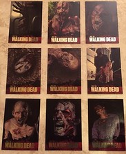 2011 Cryptozoic WALKING DEAD (9) trading card CHASE SET - FOIL WO1-WO9 Season 1 picture