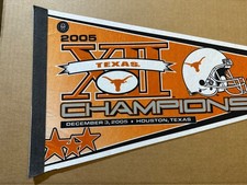 2005 University of Texas Longhorns BIG-12 Champions Football Pennant picture