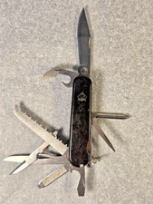 Vintage 1980s Puma Solingen Germany 631910 Mountaineer Scout Camp Multi Knife picture