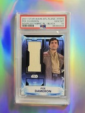 2021 Topps Star War Battle Plans Poe Dameron Shirt Relic 1/5 Black #FR-PD picture