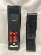 UNTESTED Vintage Swatch Twin Landline Phone Anthracite Black Red Yellow picture