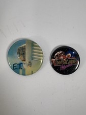 Vintage E.T. Universal Studios Hollywood Pinback Button Lot 1980s picture