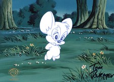 Tiny Toons Adventure-Original Cel Signed Tom Ruegger-Li'l Sneezer-Night Ghoulery picture