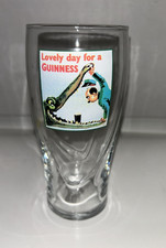 Guinness Crocodile Pint Glass Lovely Day For A Guinness 20 Ounce Rare picture