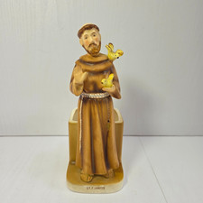 Vintage Lefton Saint Francis of Assisi Ceramic Planter Figurine Japan 1950s picture