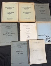 Vintage Lot Of 8 1940’s -1950’s US Air Force Navigation Manual Pilots Guide picture