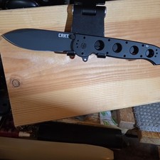 CRKT M16 Black Folding Pocketknife Stainless,Plain Edge. picture