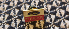 Vtg 60s 70s Ford Trucks Enamel Lapel Pin Screw Back Dealership Promo Badge picture