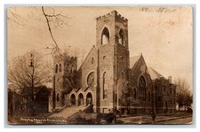 Presbyterian Church Chanute KS ~ Street view & horse carriage picture