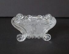 Circa 1825 -1850 Pressed Clear Glass Salt Dish Lyre - L.W. and D.B. Neal LE 1 picture