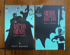 1993 DC/Comico, Batman/Grendel # 1 & # 2, TPB, Lot of 2, NM, BX52 picture
