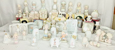 LOT OF 52 PRECIOUS MOMENTS PORCELAIN FIGURINE 70’S - 2000’S ORIGINAL BOXES READ picture