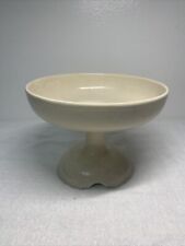 Vintage Pedestal Compote Bowl Cream Color picture