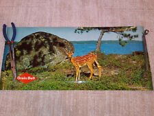 GRAIN BELT TRANSLUCENT  FAWN/ LAKE  PICTURE FOR LIGHT UP / VINTAGE 50'S picture