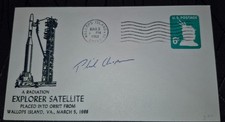 Philip K. Chapman Signed Space Cover 1968 Explorer 37 Satellite Launch Wallops I picture