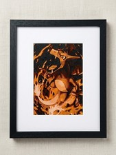 Pokemon Charizard 3D Art Framed 8x10 Wall & Desk Decor picture