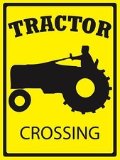 TRACTOR...CROSSING - SIGN- #PS-491/92...LARGE picture