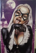 BLACK CAT LICKING COVER (Soto Studio) comic book Sexy Nice Spider-Man villian picture