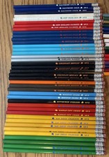 Vintage NFL Team Pencils Lot Of 57 picture