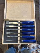 Vintage Marples Sheffield Blue Chip Chisel Set of 6 Chisels 1
