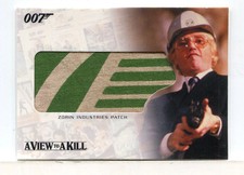 James Bond Complete Zorin Industries Patch Relic Card RC9 picture