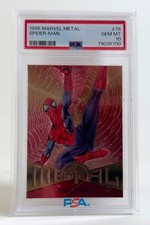 SPIDER-MAN #78 | 1995 MARVEL METAL  | PSA GRADED 10 GEM MINT picture