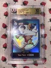 2026 One Piece Monkey D Luffy DON Dodgers X One Piece Night Promo BGS 10 Prist picture