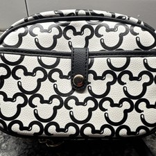 Walt Disney World Mickey Mouse Icon Print Small Crossbody Bag Black White picture