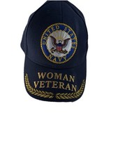 Embroidered Baseball Cap Military Woman Navy New SnapBack picture
